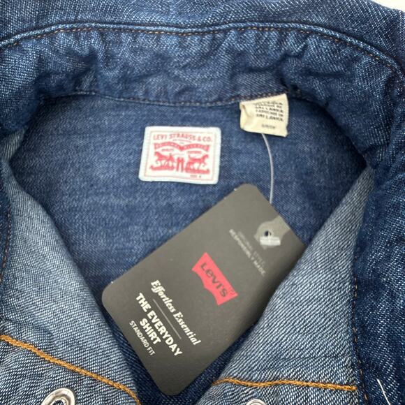 LEVI'S Iconic Western Shirt in Air Space 3 S - Picture 7 of 14